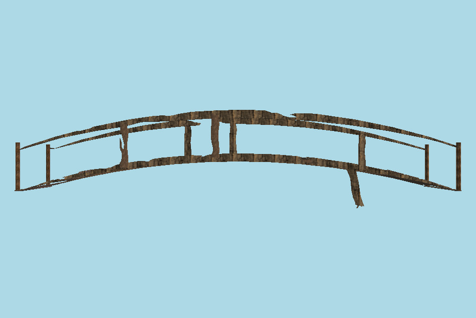Broken Bridge 3d model